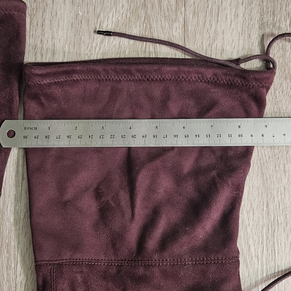 A New Day Penelope Over the Knee Boots Burgundy - Picture 10 of 11
